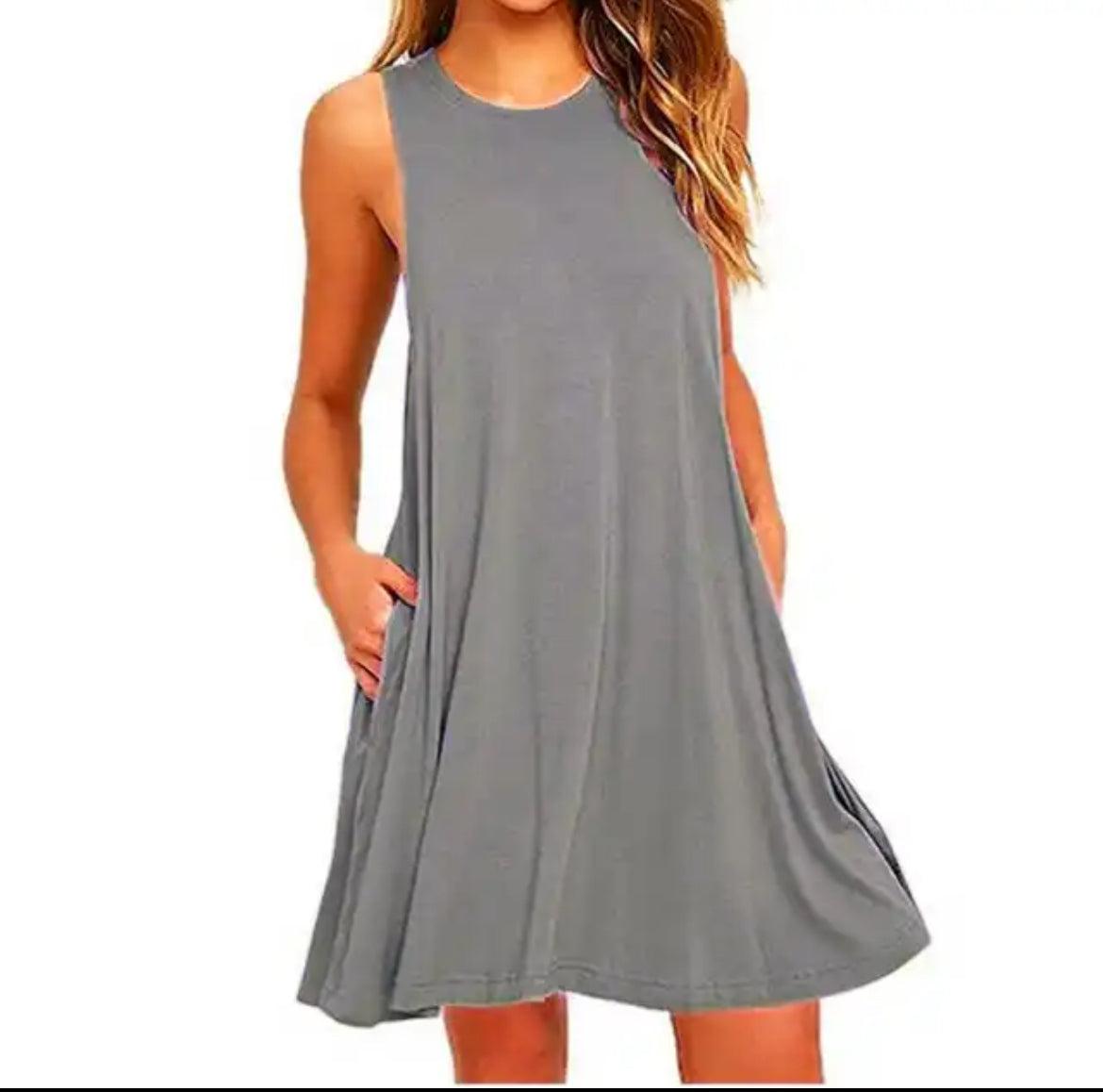 Grey Sleeveless dress