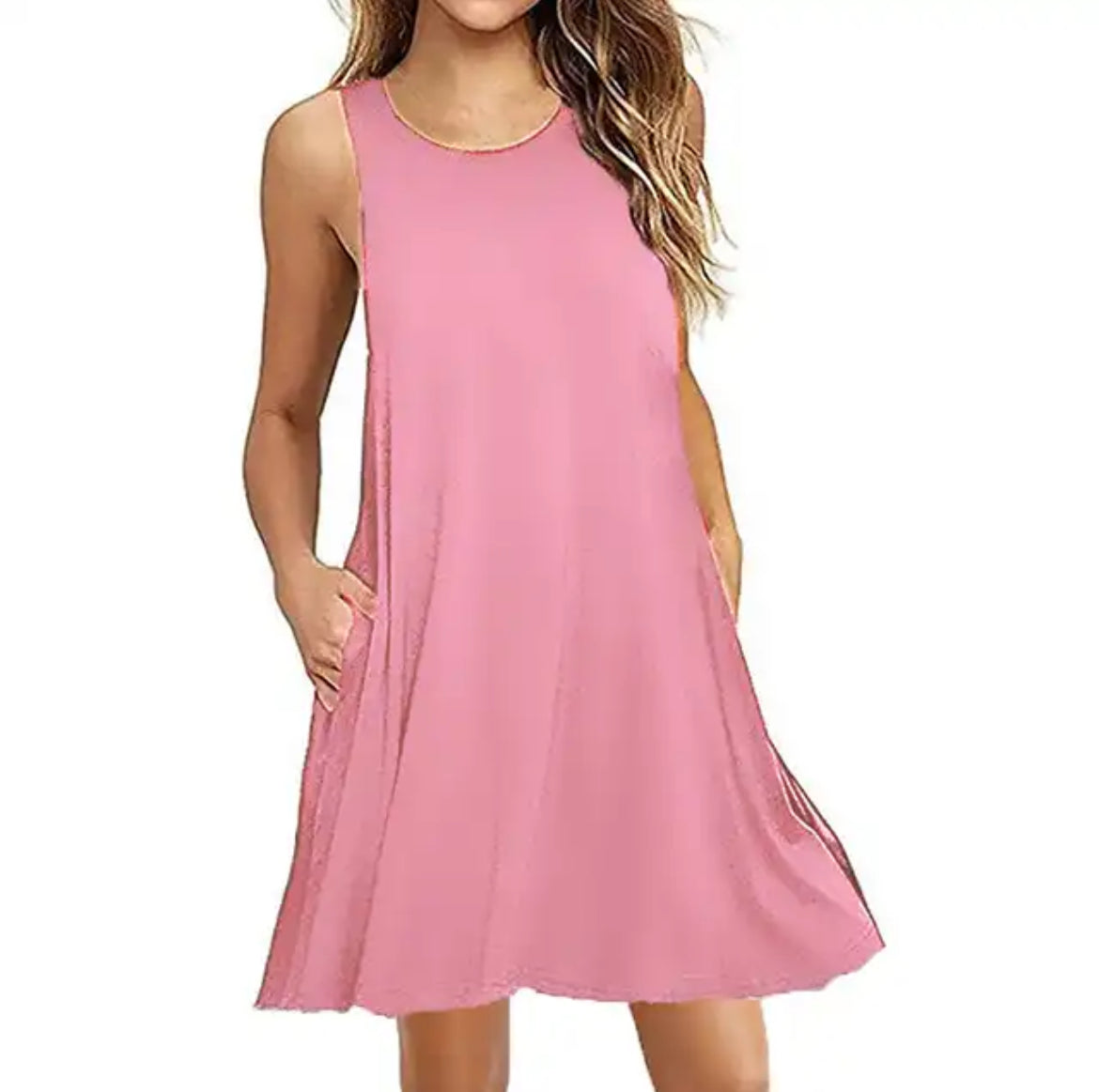 Pink Sleeveless dress