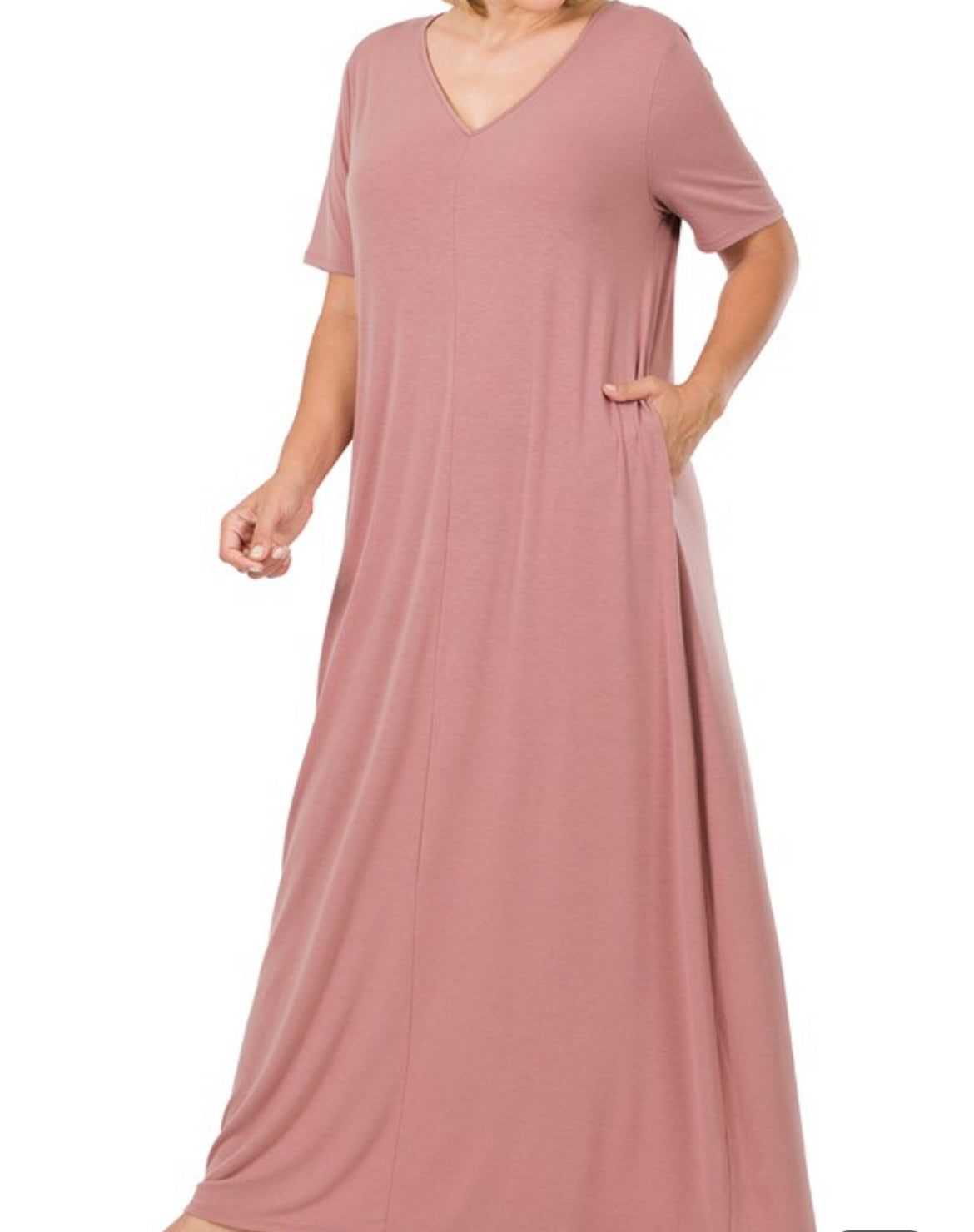 Rose Short Sleeve Maxi Dress