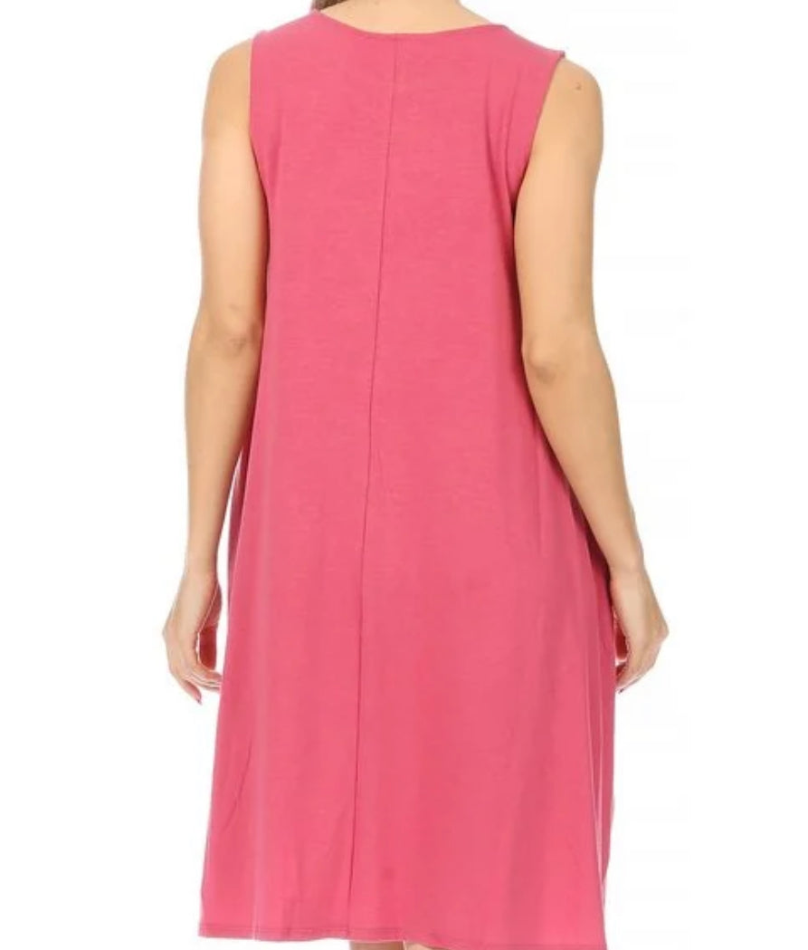 Rose sleeveless Dress